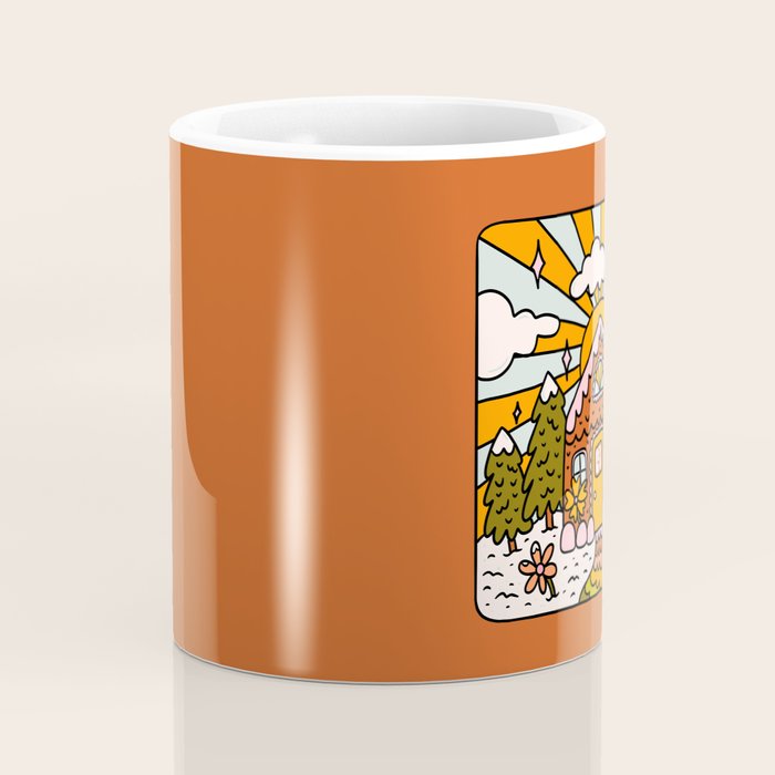Leo Gingerbread House Coffee Mug Gallery Image 4