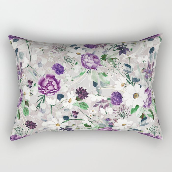 Lush lilac garden Rectangular Pillow Gallery Image 2