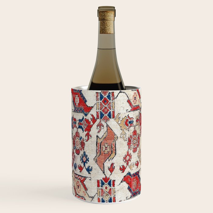 Ushak Selendi 17th Century Bird Carpet Print Wine Chiller Gallery Image 1