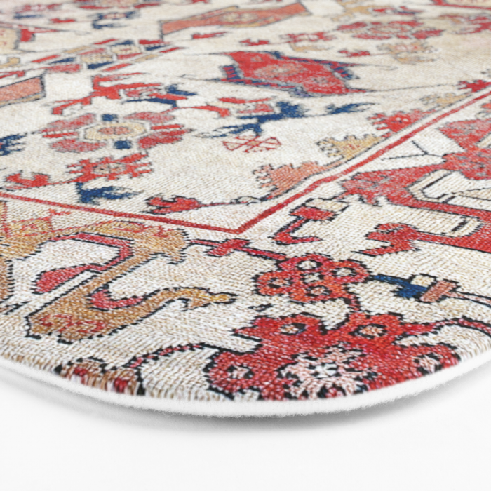 Ushak Selendi 17th Century Bird Carpet Print Bath Mat Gallery Image 3