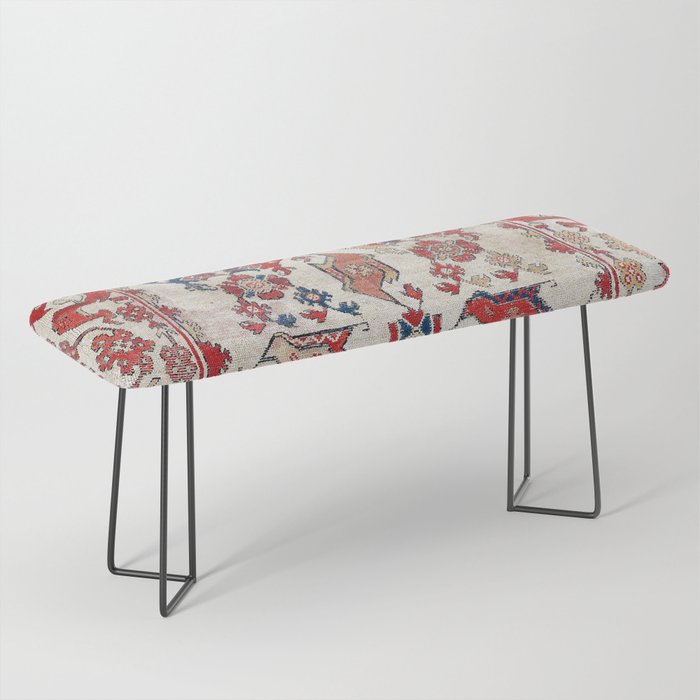Ushak Selendi 17th Century Bird Carpet Print Bench Gallery Image 1