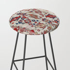 Ushak Selendi 17th Century Bird Carpet Print Stool Gallery Image 2