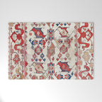 Ushak Selendi 17th Century Bird Carpet Print Welcome Mat Gallery Image 1