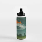 Heavenly fire over Augsburg  Augsburger Wunderzeichenbuch Himmelsfeuer uber Augsburg Water Bottle Gallery Image 2