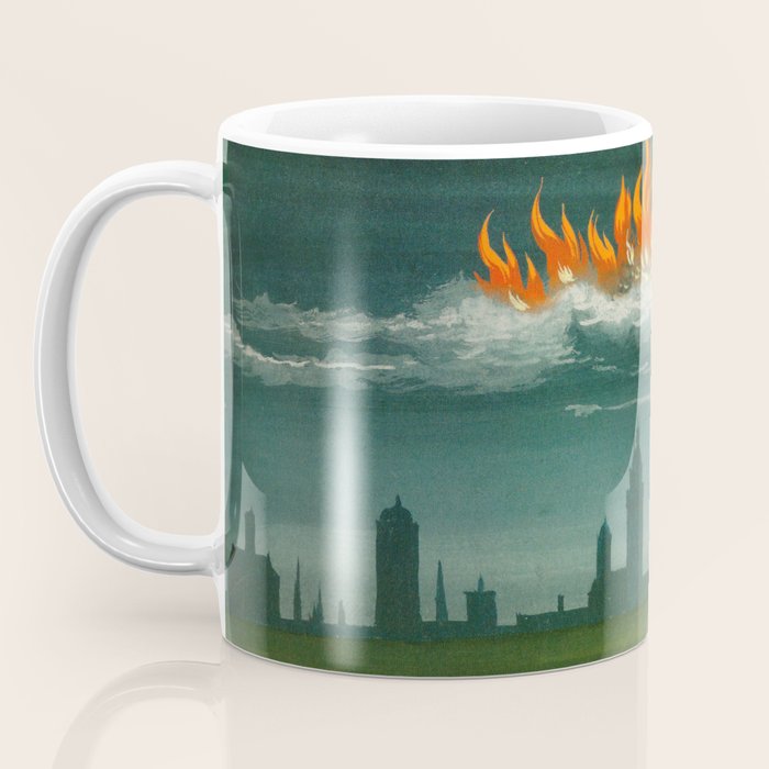 Heavenly fire over Augsburg  Augsburger Wunderzeichenbuch Himmelsfeuer uber Augsburg Coffee Mug Gallery Image 3