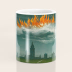 Heavenly fire over Augsburg  Augsburger Wunderzeichenbuch Himmelsfeuer uber Augsburg Coffee Mug Gallery Image 4