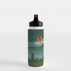 Heavenly fire over Augsburg  Augsburger Wunderzeichenbuch Himmelsfeuer uber Augsburg Water Bottle Gallery Image 3