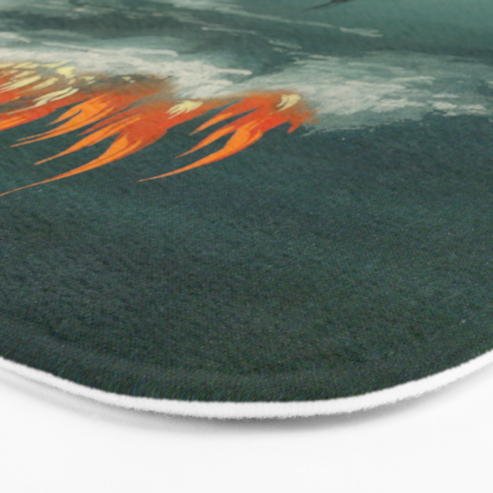 Heavenly fire over Augsburg  Augsburger Wunderzeichenbuch Himmelsfeuer uber Augsburg Bath Mat Gallery Image 3