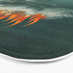 Heavenly fire over Augsburg  Augsburger Wunderzeichenbuch Himmelsfeuer uber Augsburg Bath Mat Gallery Image 3