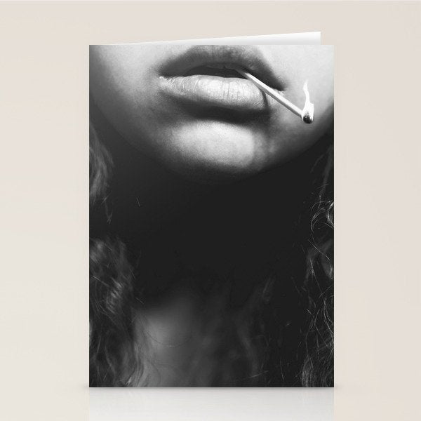 Livin' on the edge | Black and white photograph Stationery Card Gallery Image 2