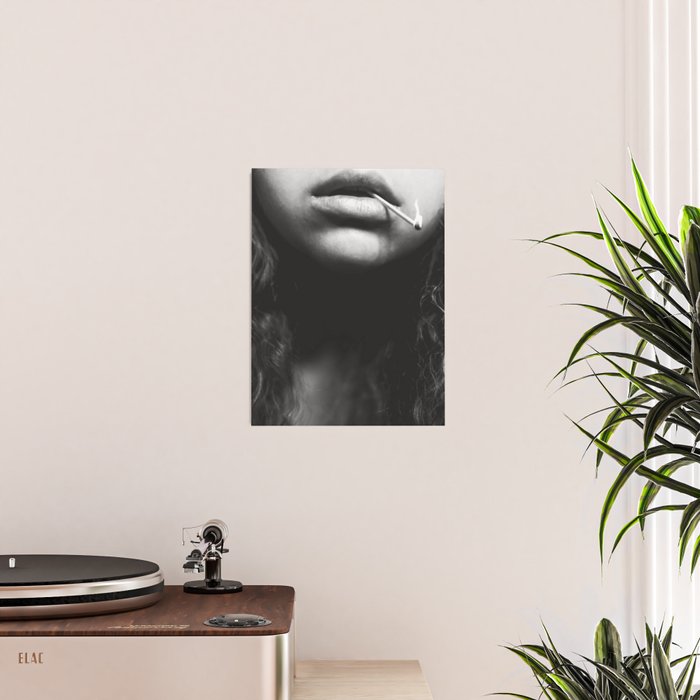 Livin' on the edge | Black and white photograph Poster Gallery Image 2