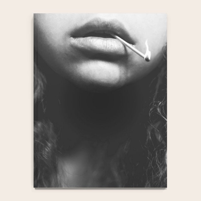 Livin' on the edge | Black and white photograph Notebook Gallery Image 4