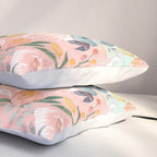 Abstract painting of flowers and plants Pillow Sham Gallery Image 3