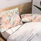 Abstract painting of flowers and plants Pillow Sham Gallery Image 2