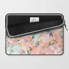 Abstract painting of flowers and plants Laptop Sleeve Gallery Image 2