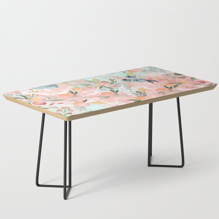 Abstract painting of flowers and plants Coffee Table Gallery Image 1