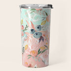 Abstract painting of flowers and plants Travel Mug Gallery Image 2