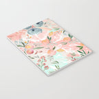 Abstract painting of flowers and plants Notebook Gallery Image 3