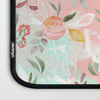 Abstract painting of flowers and plants Laptop Sleeve Gallery Image 3