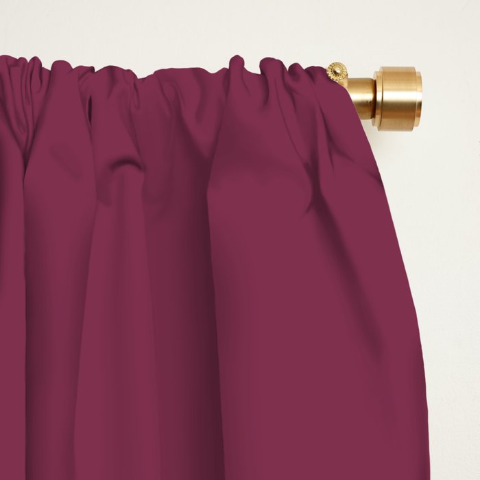 Solid Ripe Berry Window Curtain Gallery Image 2