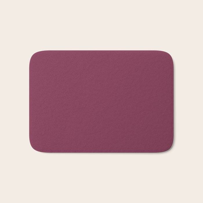 Solid Ripe Berry Bath Mat Gallery Image 1