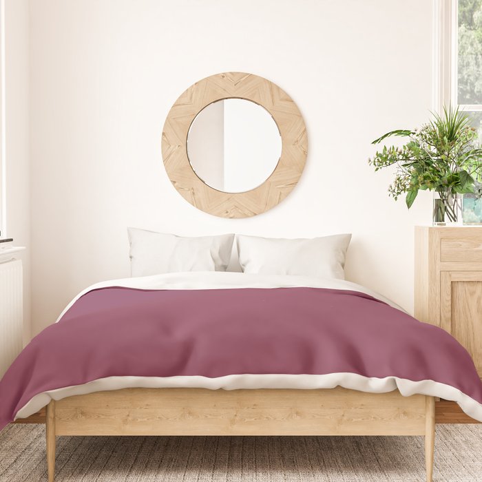 Solid Ripe Berry Duvet Cover Gallery Image 3