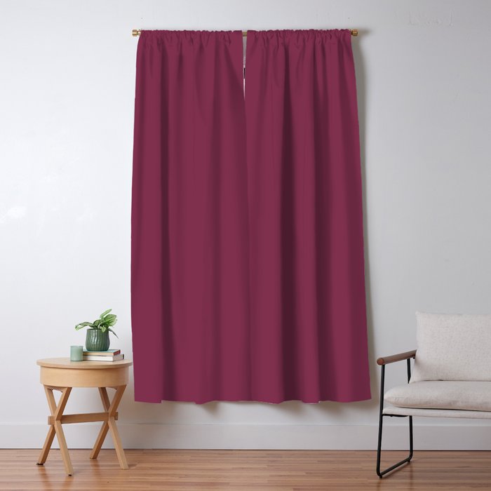 Solid Ripe Berry Window Curtain Gallery Image 5