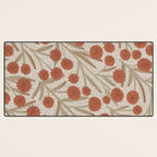 Summer Garden / Red & Dark Beige Desk Mat Gallery Image 3
