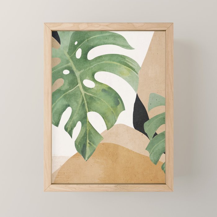 Abstract Art Tropical Leaves 3 Mini Art Print Gallery Image 1