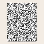 Abstract black and white line doodle pattern Notebook Gallery Image 4