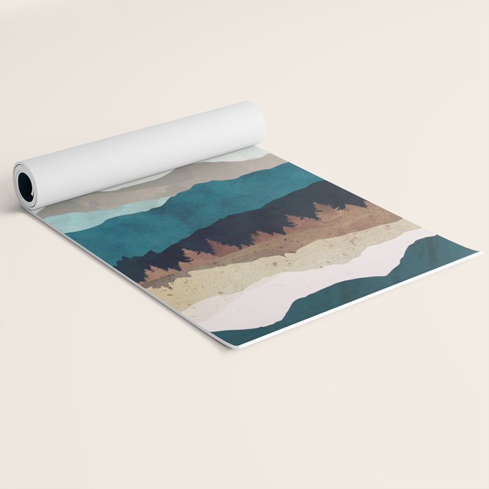 Fall Forest Night Yoga Mat Gallery Image 2
