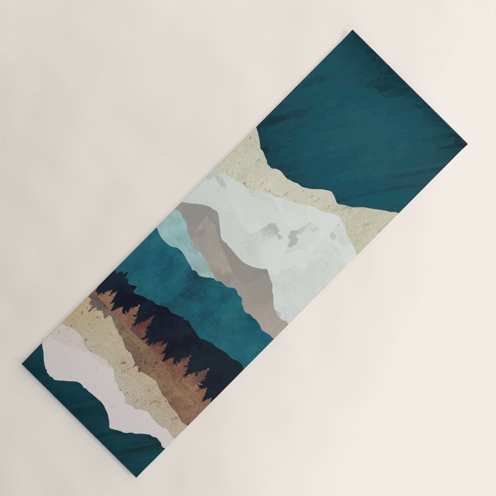 Fall Forest Night Yoga Mat Gallery Image 1