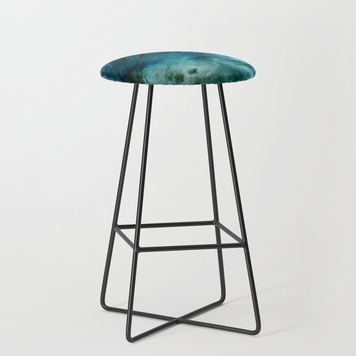 Scenic Route [2]: a pretty, minimal abstract piece in blue and green by Alyssa Hamilton Art Stool Gallery Image 1