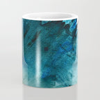 Scenic Route [2]: a pretty, minimal abstract piece in blue and green by Alyssa Hamilton Art Coffee Mug Gallery Image 4