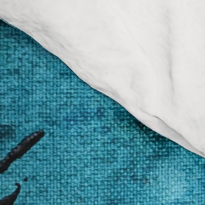 Scenic Route [2]: a pretty, minimal abstract piece in blue and green by Alyssa Hamilton Art Comforter Gallery Image 4
