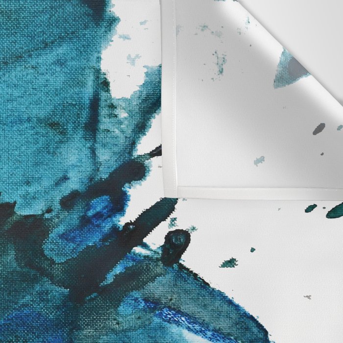Scenic Route [2]: a pretty, minimal abstract piece in blue and green by Alyssa Hamilton Art Wall Tapestry Gallery Image 3