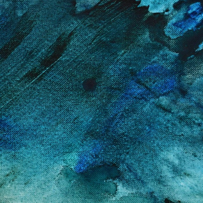 Scenic Route [2]: a pretty, minimal abstract piece in blue and green by Alyssa Hamilton Art Coffee Mug Gallery Image 2