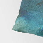 Scenic Route [2]: a pretty, minimal abstract piece in blue and green by Alyssa Hamilton Art Pillow Sham Gallery Image 4