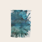Scenic Route [2]: a pretty, minimal abstract piece in blue and green by Alyssa Hamilton Art Wall Hanging Gallery Image 1
