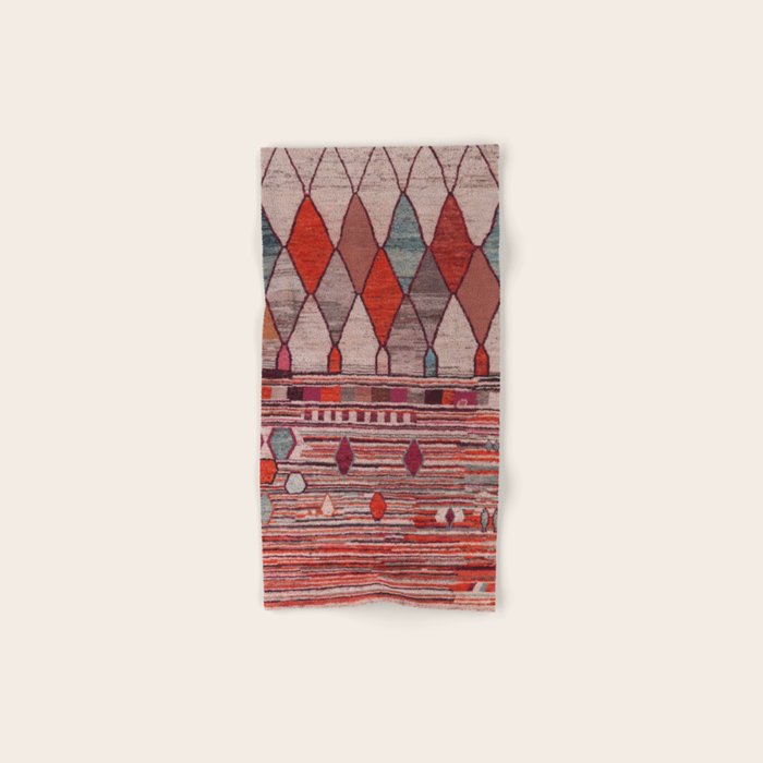 Earthy Berber Geometry Bath Towel Gallery Image 1