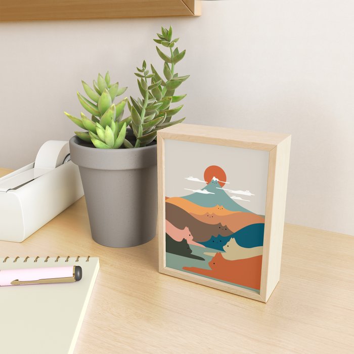Cat Landscape 132 Mini Art Print Gallery Image 2