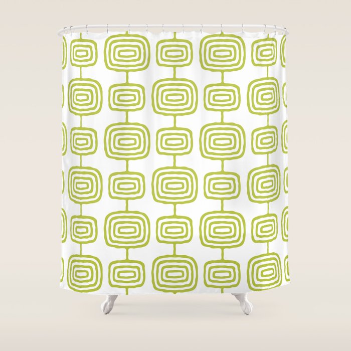 Mid Century Modern Decoration Shower Curtain Gallery Image 1