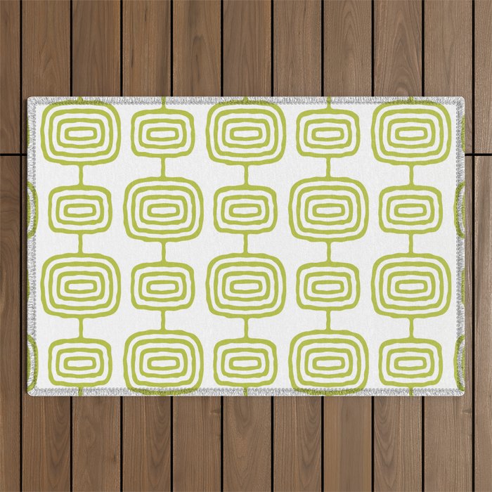 Mid Century Modern Decoration Outdoor Rug Gallery Image 1