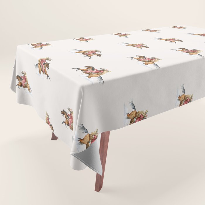 Cowboy Claus - White Tablecloth Gallery Image 1