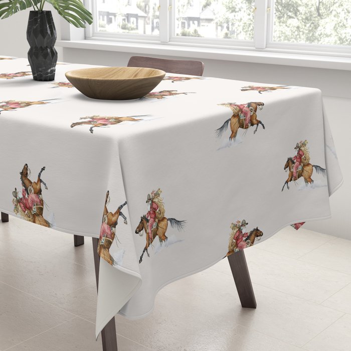 Cowboy Claus - White Tablecloth Gallery Image 3