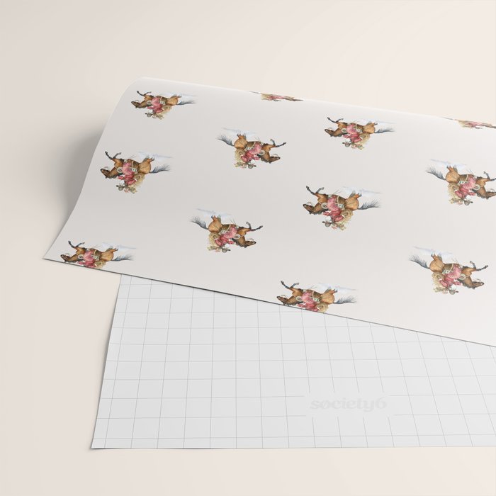Cowboy Claus - White Wrapping Paper Gallery Image 2