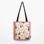 White Daisies On Pink Tote Bag Gallery Image 2