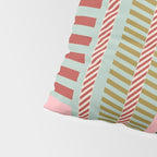 Vintage Striped Geometric Pillow Sham Gallery Image 4