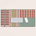 Vintage Striped Geometric Desk Mat Gallery Image 1