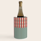 Vintage Striped Geometric Wine Chiller Gallery Image 3